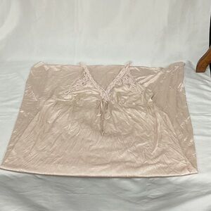 Elegant Cream Lace Trim Lorraine Nightgown